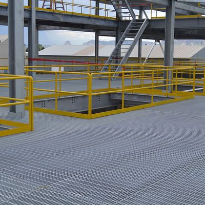 Slip-Resistant Durable Load-Bearing Platform Steel Grating Plate for Municipal Engineering