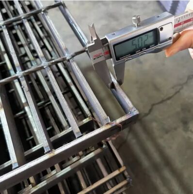 Γαλβανισμένη ανοξείδωτη σχάρα με βήμα εγκάρσιας μπάρας 38/50/76/100mm για βέλτιστη αποστράγγιση