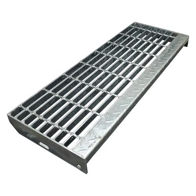 Industrial Galvanized Steel Grating Stair Treads for Outdoor Non-Slip Applications
