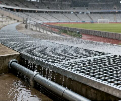 Ζυγισμένα στρώματα από χάλυβα 1000x6000mm για δάπεδα πλύσης αυτοκινήτων και βιομηχανικές πλατφόρμες