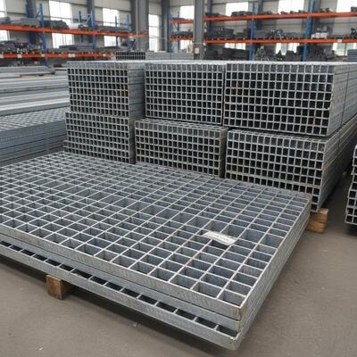 Hot Dipped Galvanized Heavy Duty Steel Grating Customized Metal Grid for Industrial Use